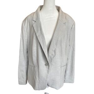 H&M grey blazer with shoulder pads